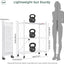 Estante plegable 3 niveles con ruedas para cocina