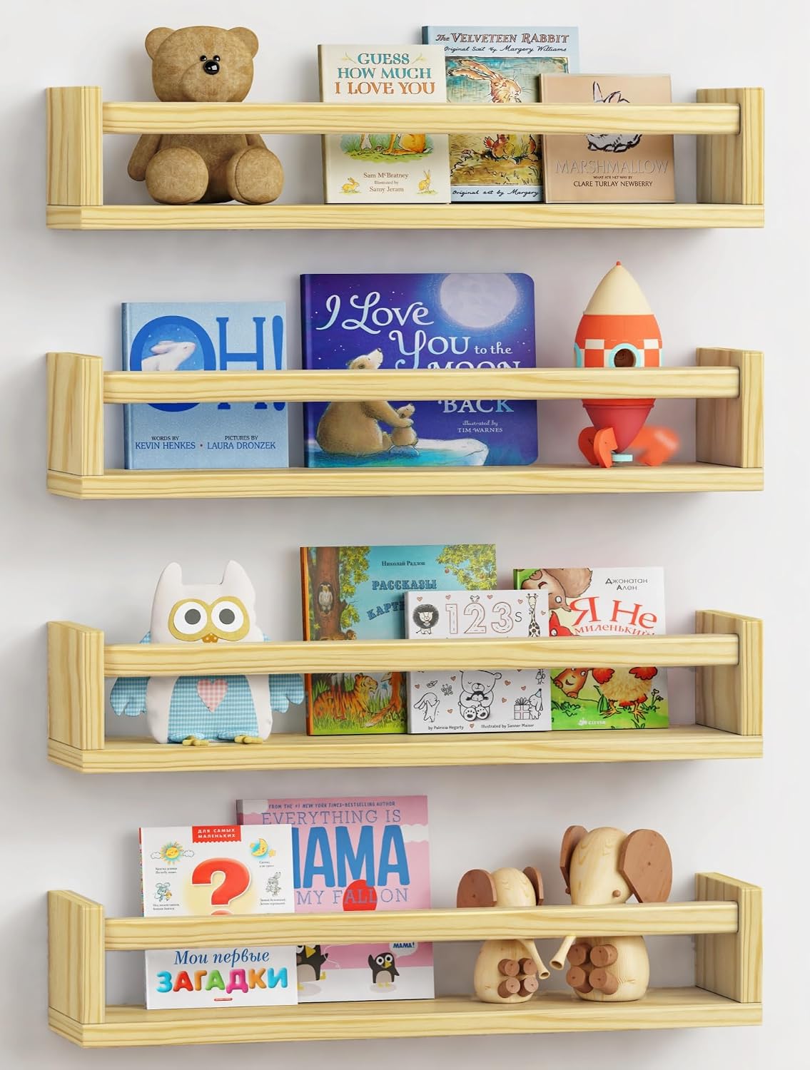 Estantes de madera para guardería flotante niños