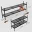 Zapatero extensible 45.6" soporte metal 2 niveles apilable