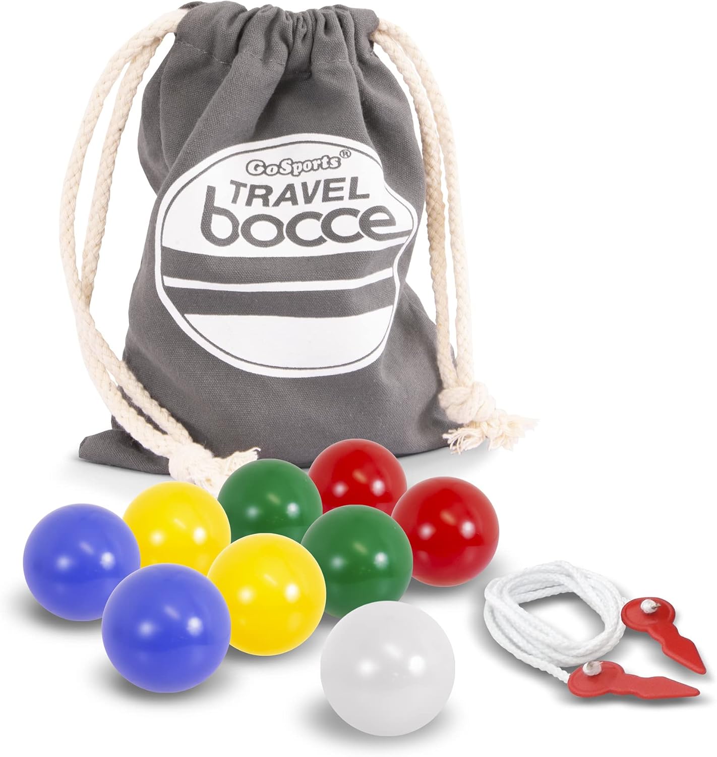 Set bochas viaje 8 bolas palino bolsa cuerda