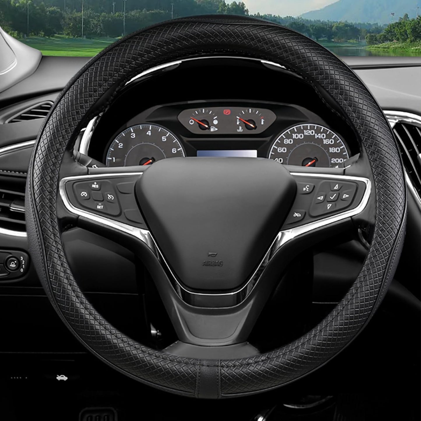Funda volante deportiva Toyota Camry RAV4 Corolla Negro