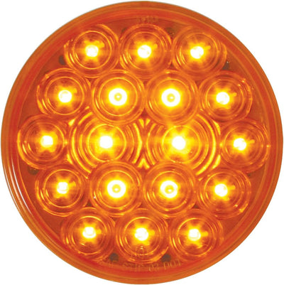 Luz giro 18 LED 4" ámbar parque