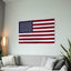 Bandera EE.UU. algodón 2x3ft interiores con ojales latón