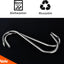 Ganchos carnicero acero inox 8" pack 4