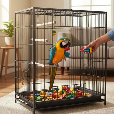 Juguetes madera para pájaros loros y ardillas 100pzas