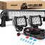 Barra luz LED inundación 22pulg 120W 2uds antiniebla