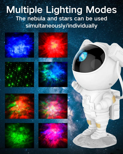 Proyector estrellas y nebulosa con control remoto decorativo