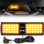 Luces estroboscópicas visera ámbar 48 LED para emergencia