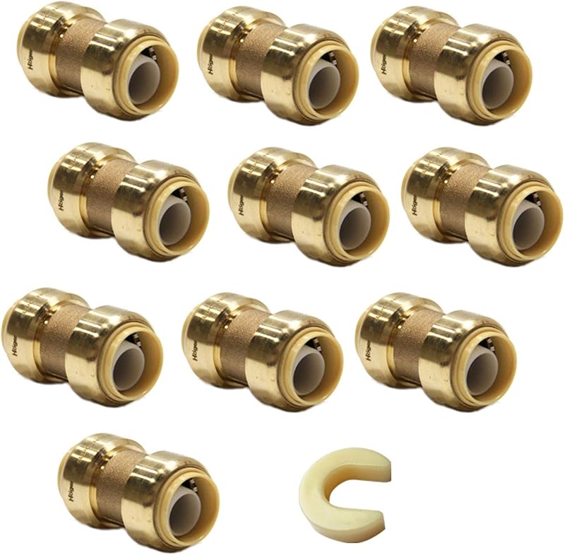 10 Pzas Acoplamiento Recto 3/4" Conexión Pex Cobre CPVC