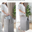 Cesta lavandería plegable doble función 75l gris