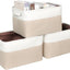Cubo plegable tela con asas para organizar armario 15x10x9.5