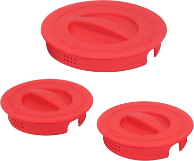 3 Pzas Tapas Silicón Reutilizables para Tazas Medidoras Pyrex