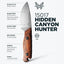 Cuchillo caza hoja fija Hidden Canyon Hunter 15017 madera