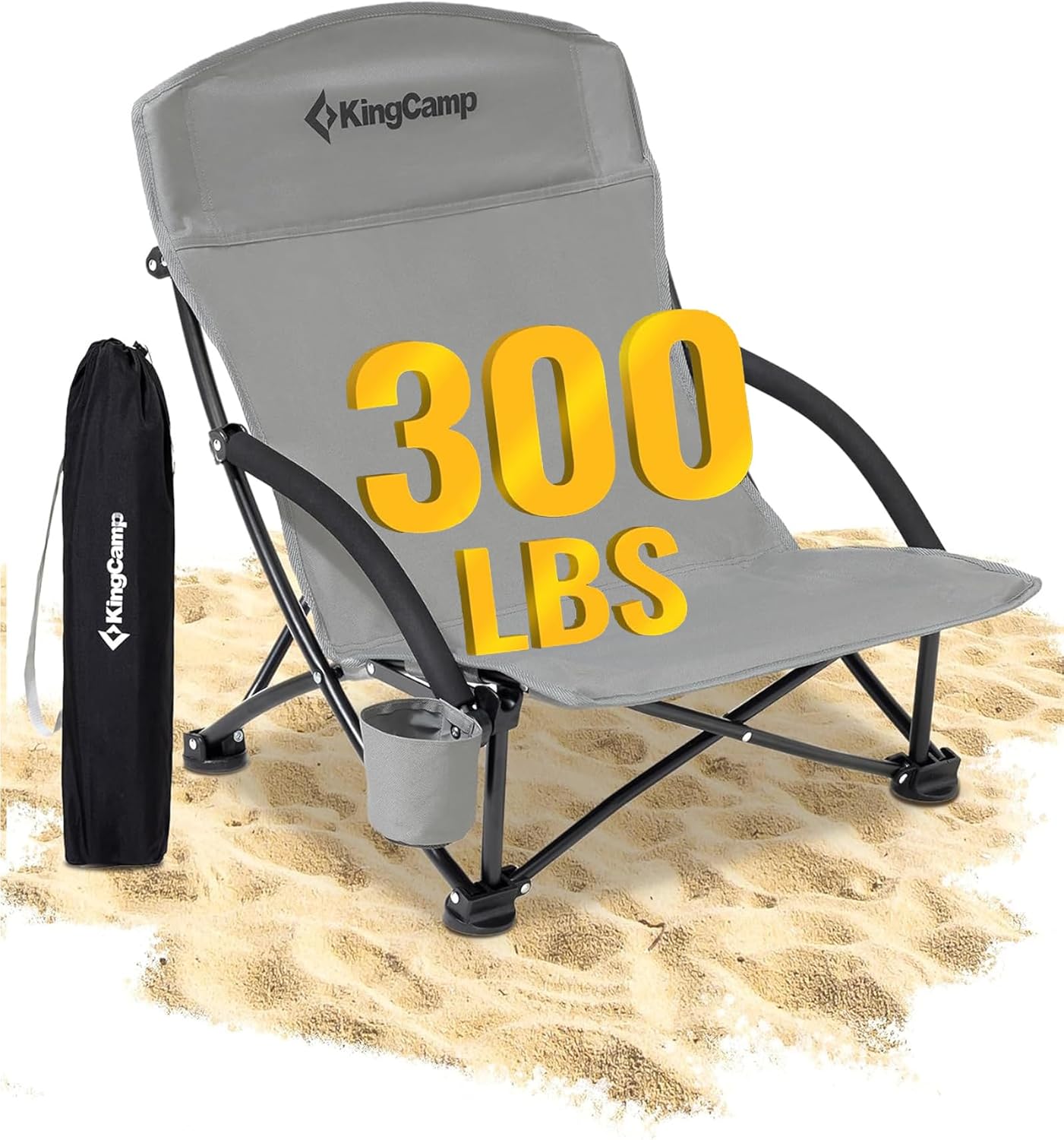 Silla playa plegable respaldo alto asiento malla 300lb