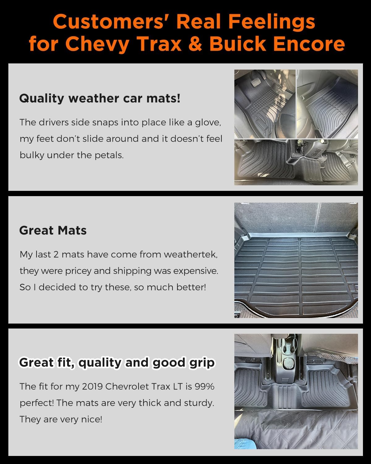 Forro suelo todo clima Chevy Trax Buick Encore 13-23