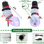 Luces giratorias muñeco nieve inflable 4pulg navideño