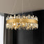 Candelabro moderno de cristal K9 23.6pulg 12 luces