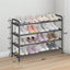 Estante expandible 4 niveles organiz. zapatos