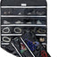 Organiz. colgante joyas 56 bolsillos con cremallera negro