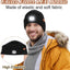 Gorro LED recargable USB con forro polar para hombres