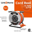 Carrete cable extensión retráctil 75ft 4 tomas