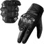 Guantes motocicleta tactiles con proteccion carbono md66