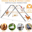 Barra anidaje pollos madera hierro inox gallinero patio