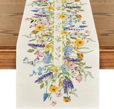 Camino mesa lavanda decoración hogar 13x72pulg
