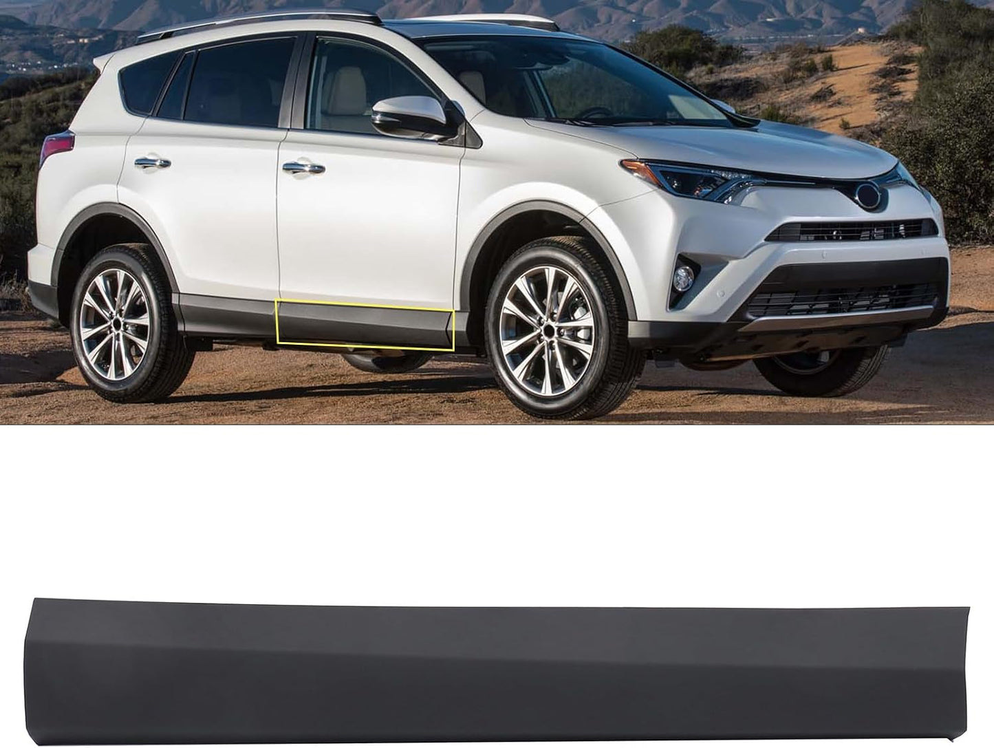 Moldura puerta delantera derecha RAV4 16-18