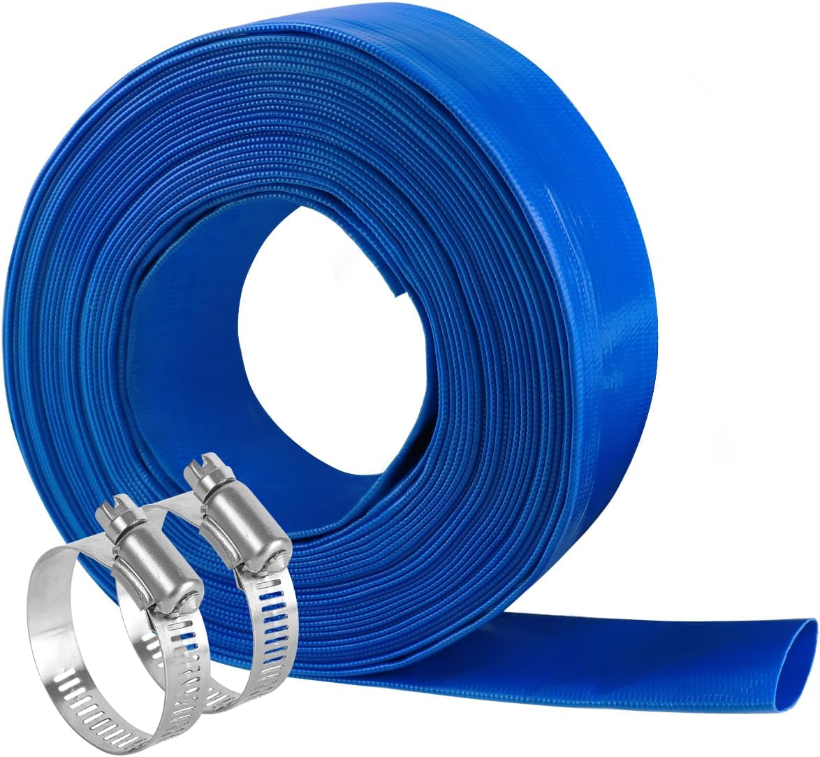 Manguera plana 1" x100ft resistente piscinas enterradas