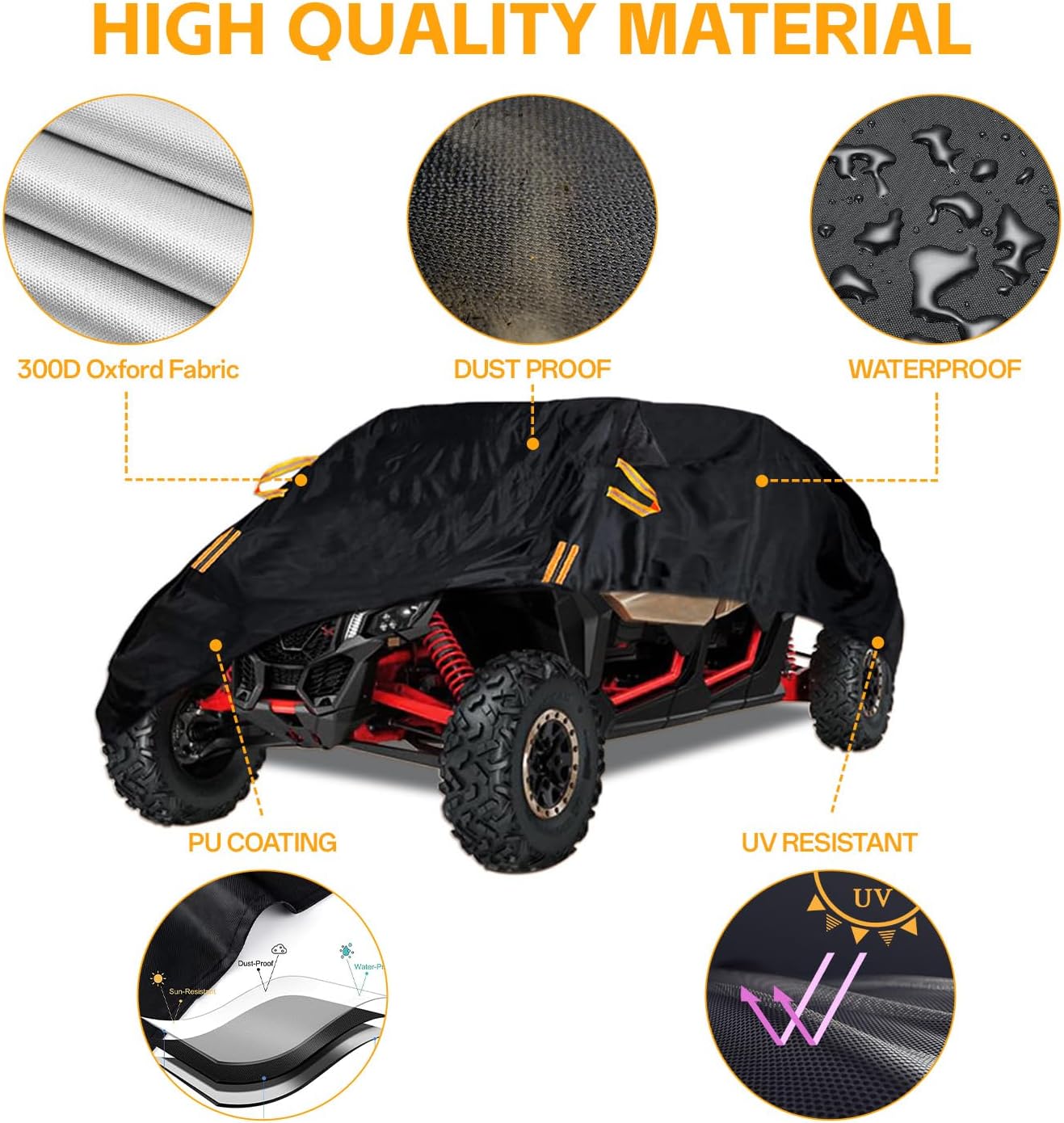 Funda UTV 2 plazas impermeable para Polaris RZR Can-Am