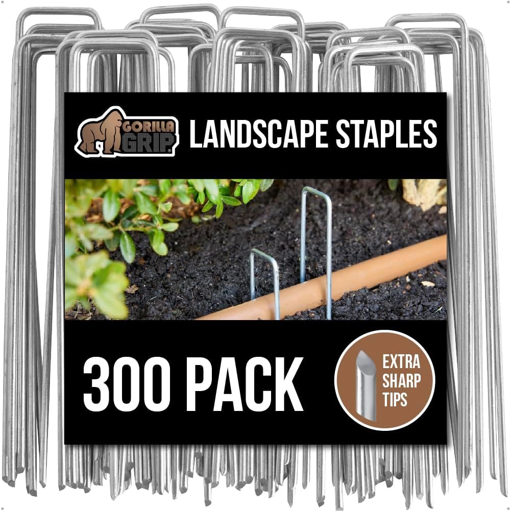 Pack 300 grapas acero galvanizado 6pulg anclaje césped