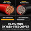 Cable altavoz 24 AWG cobre 99.9 % rojo y negro 15-60m