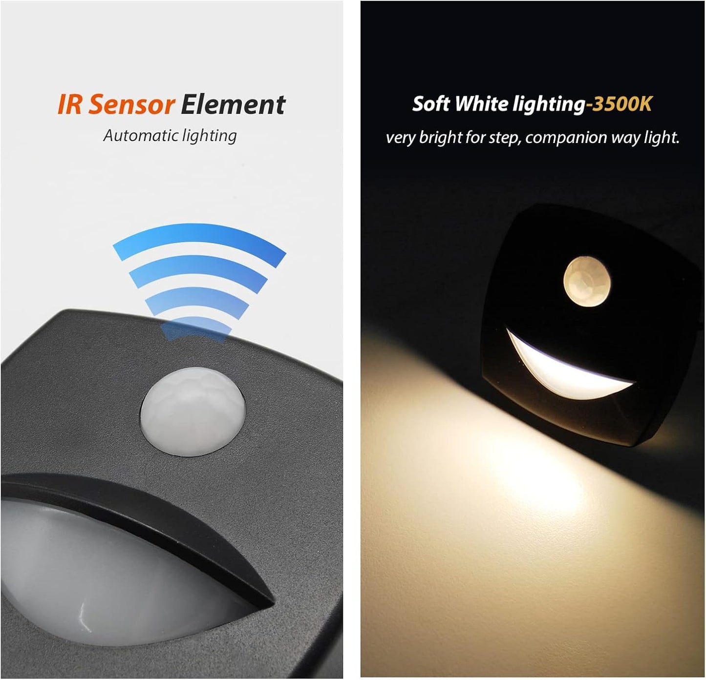 Luces RV 12V sensor movimiento LED cabina barco 2.1" pack 2