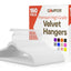 150 Perchas Terciopelo Blanco Giratorio Antiderrap 11lb
