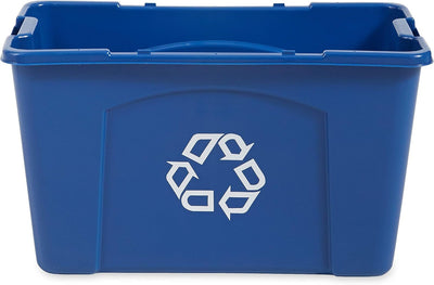 Cubo reciclaje 18gal apilable color azul