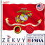 Bandera USMC 3x5 doble cara resistente color vivo