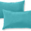 2 Almohadas Decorativas Rectangulares 19x12" Exterior
