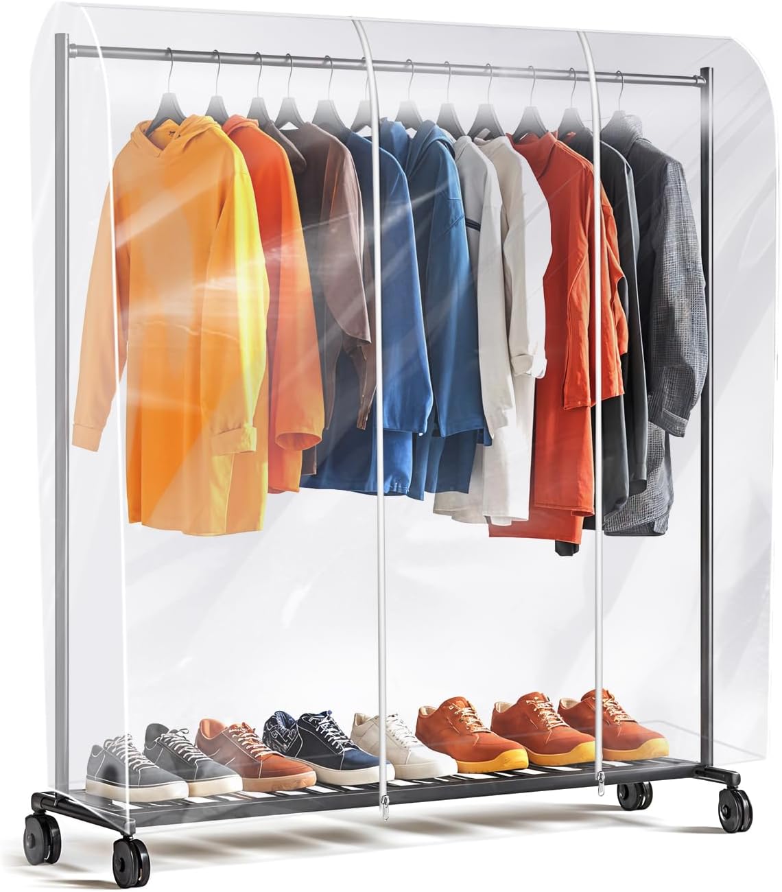 Funda transparente para perchero 6ft con cremalleras