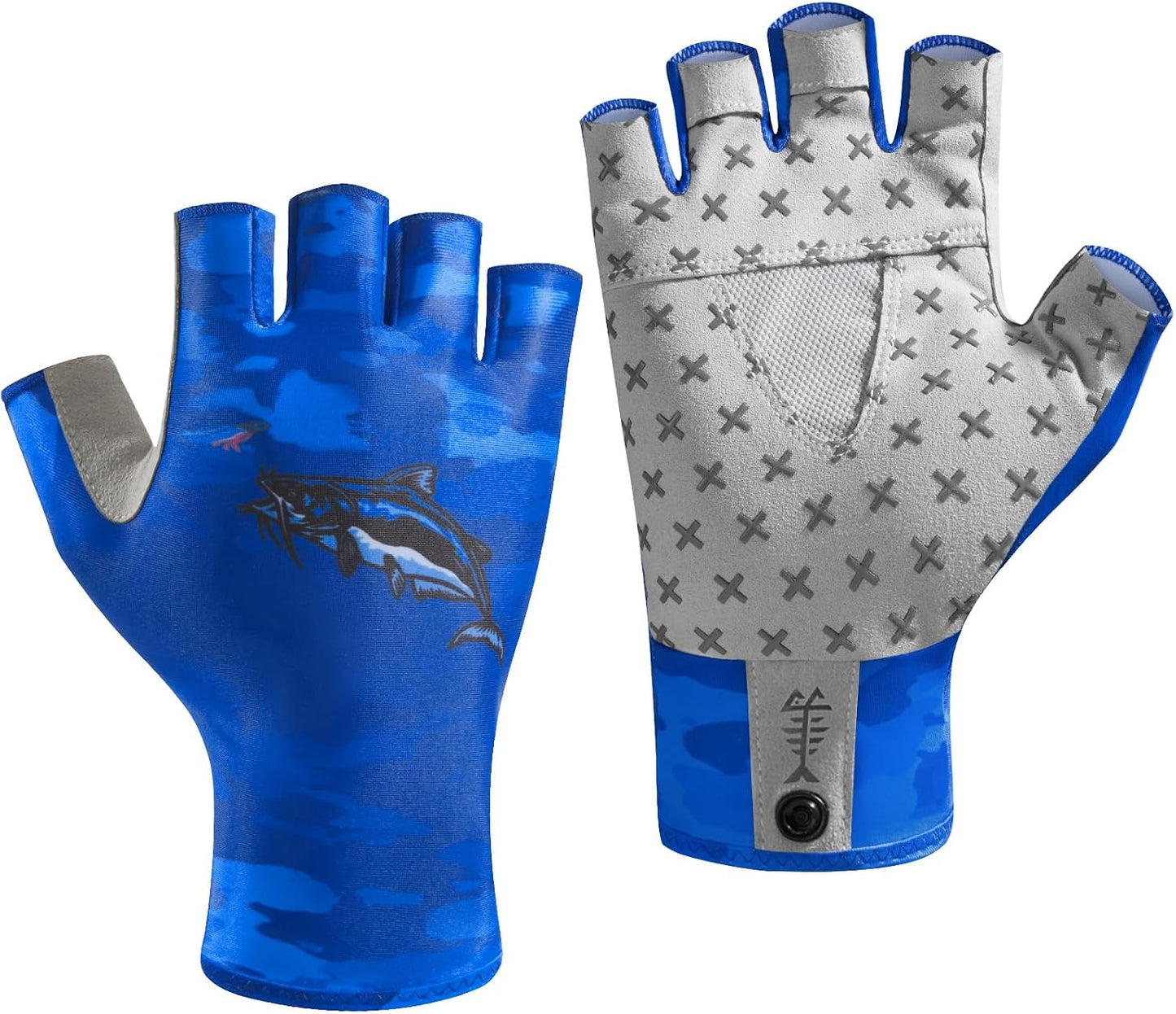 Guantes sol unisex UPF 50 transpirables para pesca
