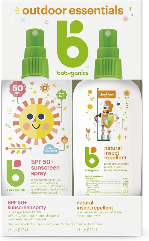 Spray protector solar bebé 50 SPF y repelente 6oz set 2