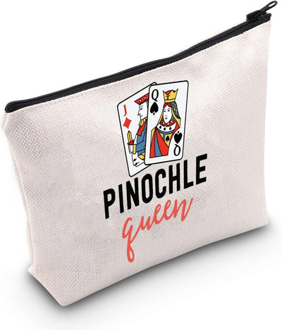 Bolsa cosméticos estilo reina pinochle mármol