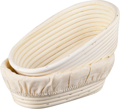 Cesta Banneton 10pulg forro lino set 2