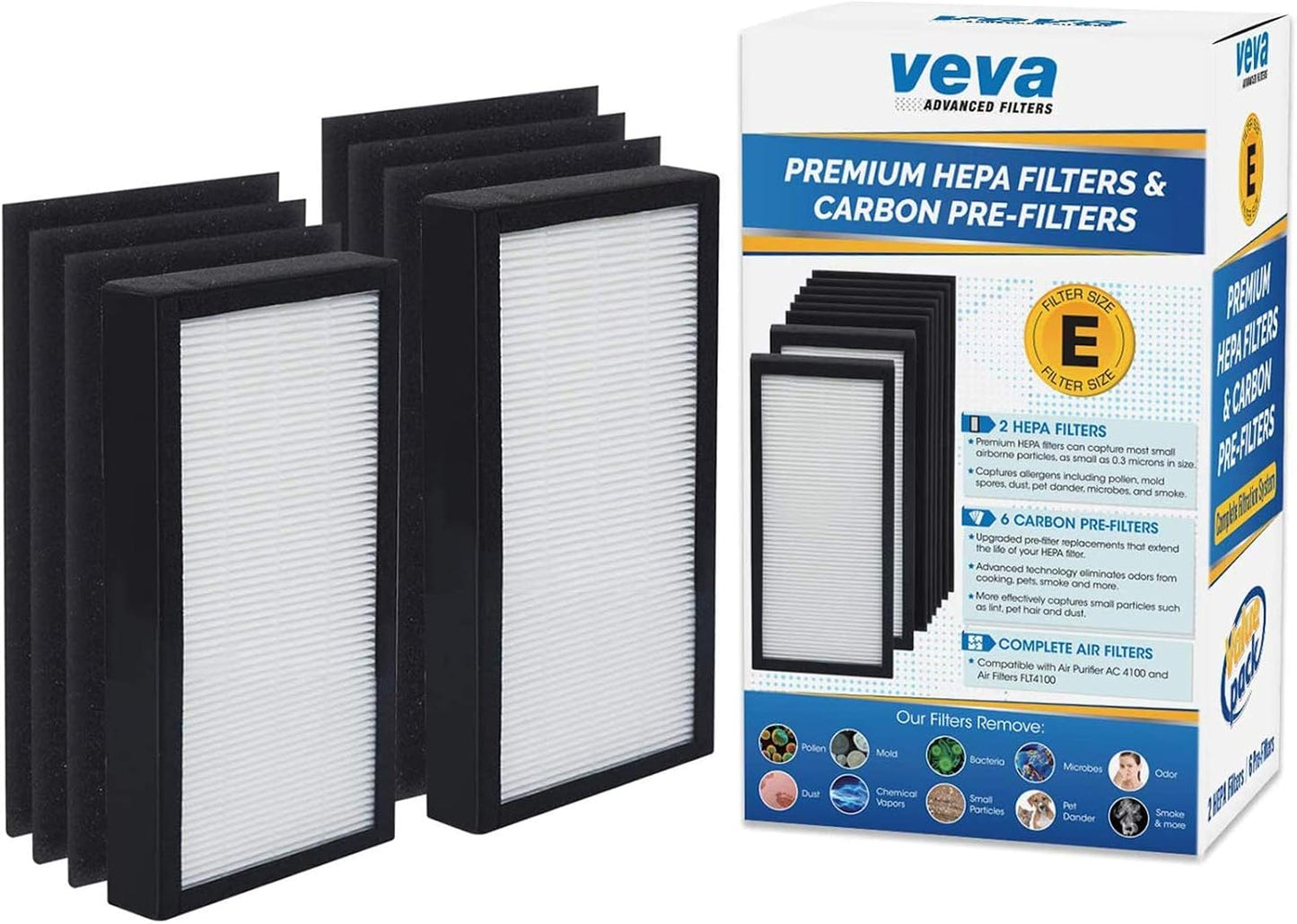 Filtro HEPA comp AC4100 FLT4100 set 2