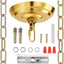 Kit toldo luz 6pulg cadena 6ft para candelabro ventilador techo