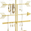 Soporte organiz. joyas oro 4 niveles madera