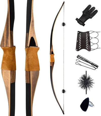 Arco tradicional 64" caza reflex deflex bambú laminado