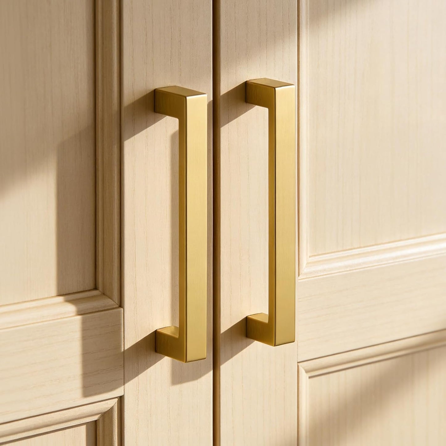 25 Manijas Bronce Cepillado 5pulg Gabinete Color Dorado