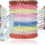 30 Llaveros Espiral Flexible Muñeca Elástica
