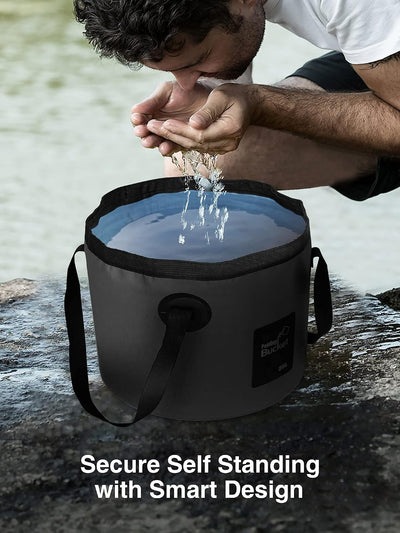 Cubo plegable 5gal portátil para pesca campamento